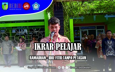 IKRAR PELAJAR KABUPATEN KEDIRI